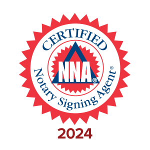 Certified as a Notary Signing Agent by the Nationa
