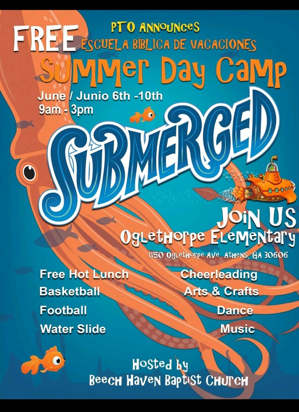 Summer Vacation Bible Study VBS Poster