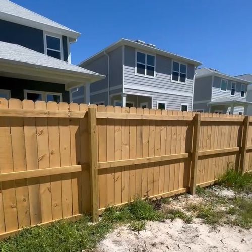 They did a fantastic job of installing the fence a