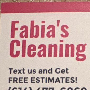 Fabia’s cleaning