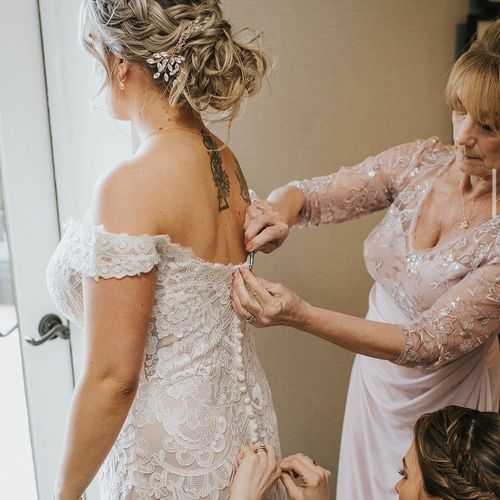I hired Remedy Hair Studio for my wedding and Jenn