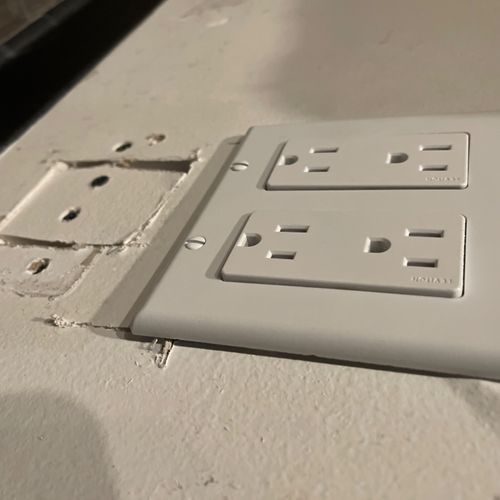 Fixed outer pipes for outlets that were not appeal