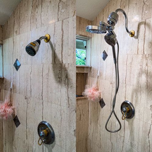 Replacement of shower and pipe
