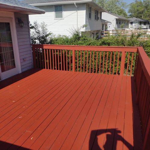 After Deck Stained