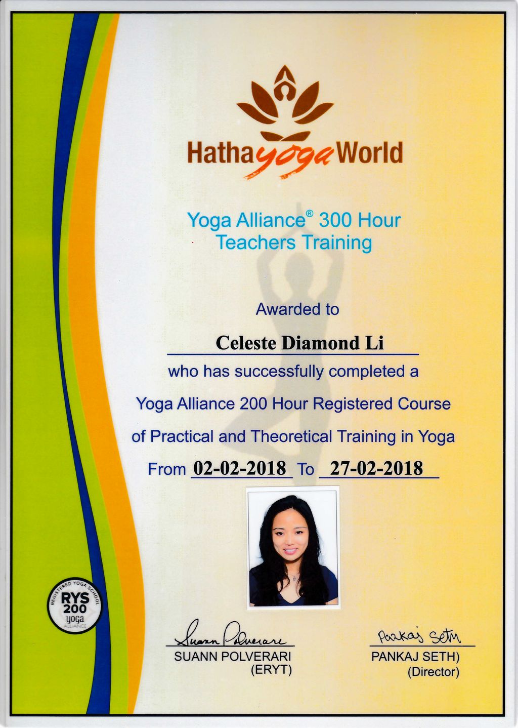 YTT 300-Hour Certificate 2018, Rishikesh, India