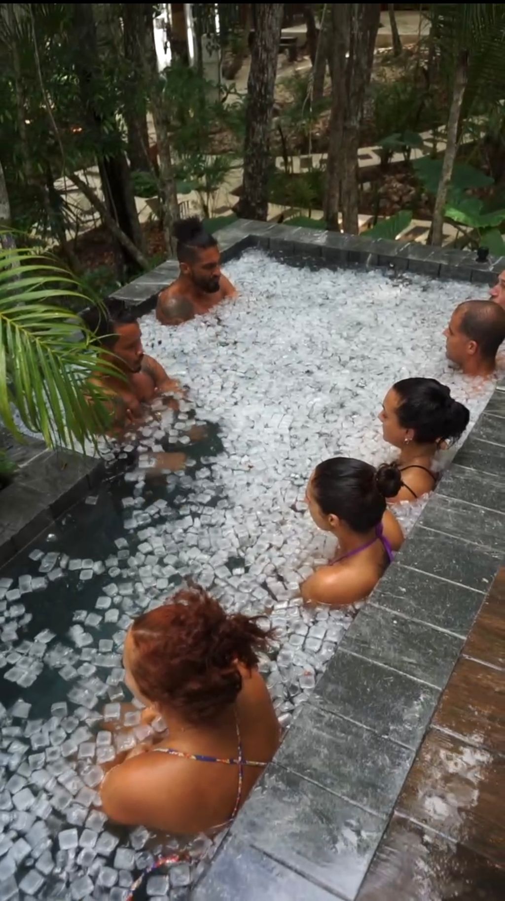 Tulum Retreat Group Breathwork and Cold Plunge