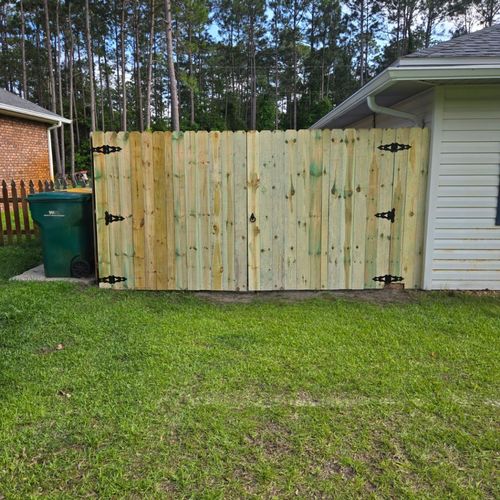 I requested help with repairs to my privacy fence 