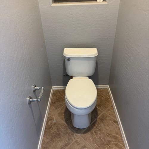 Finished toilet repair