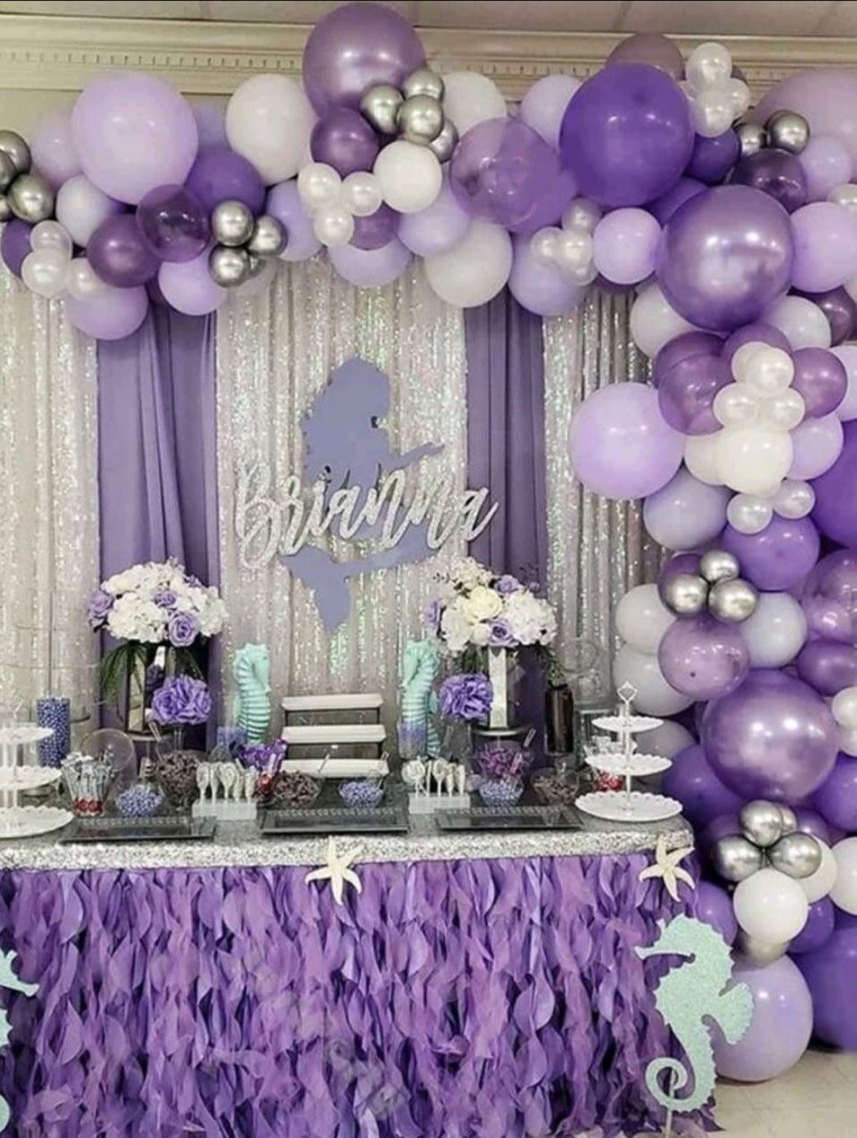 Lavender, purple and white backdrop  