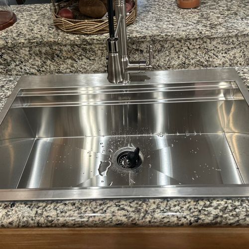 They did a fabulous job installing my kitchen sink
