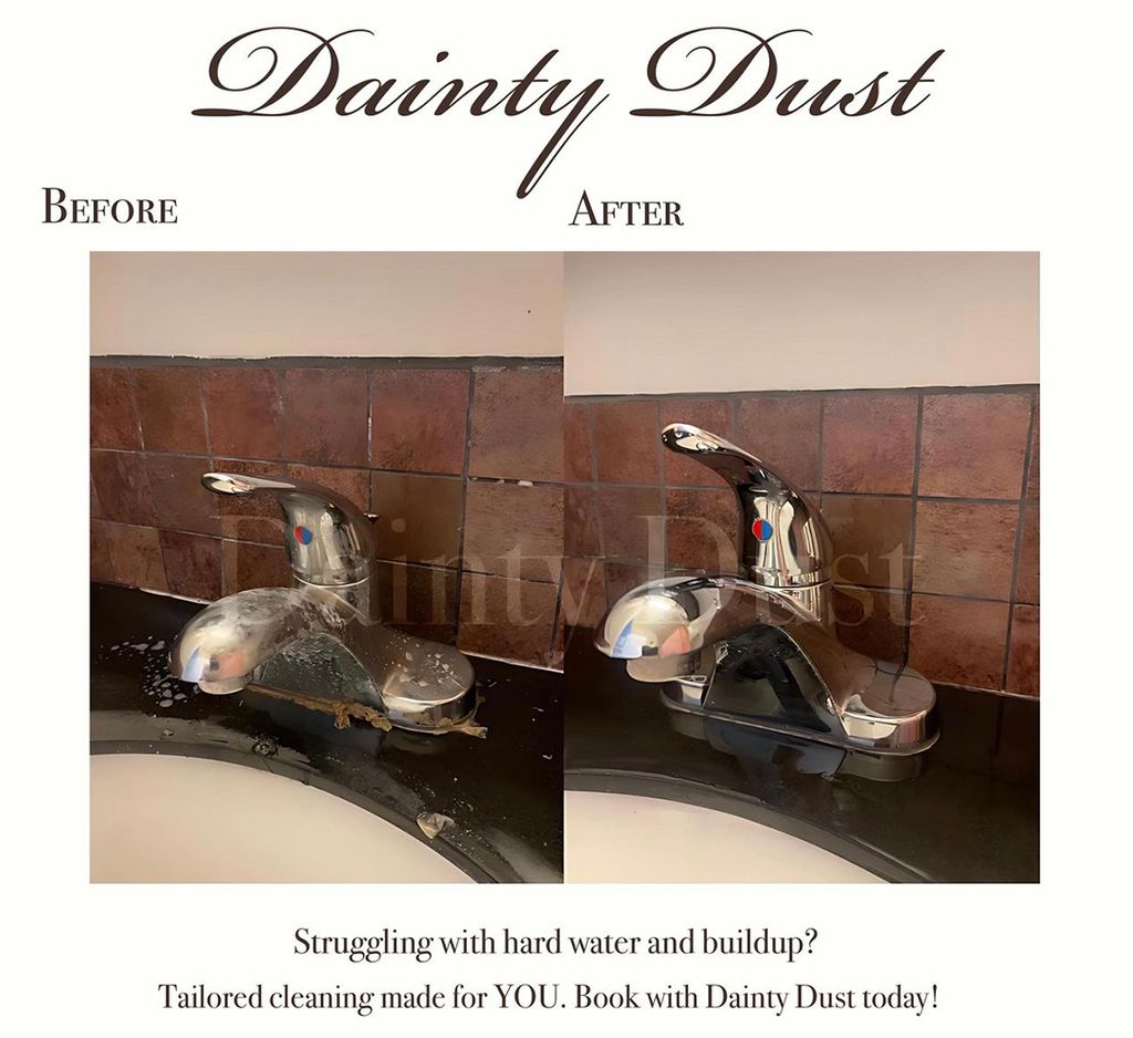Before and After Buildup Sink Area