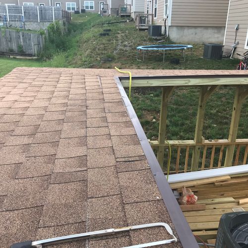 Deck addition roof