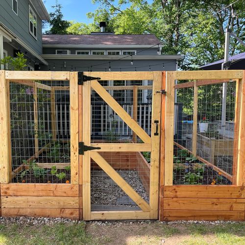 Custom deer-proof vegetable garden