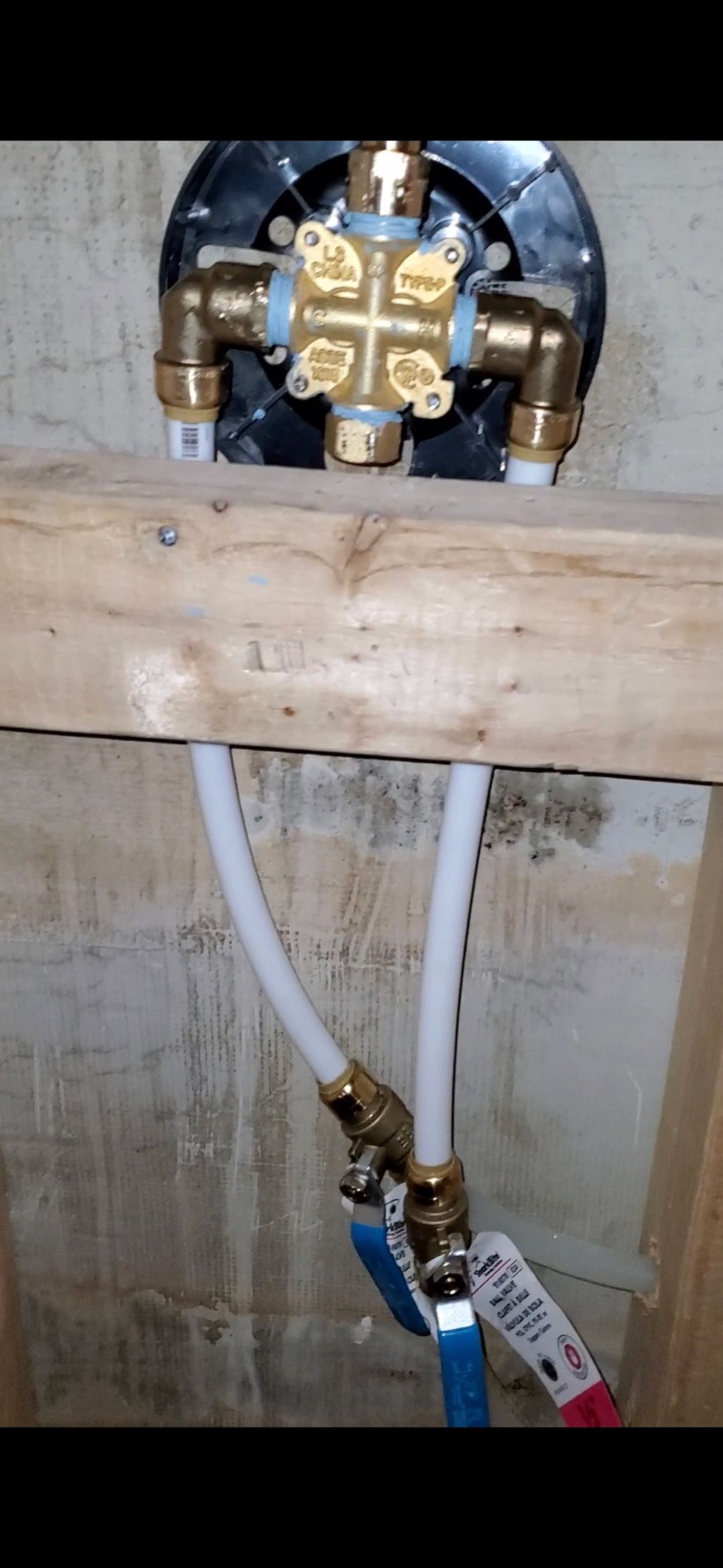 After ( shower diverter install )