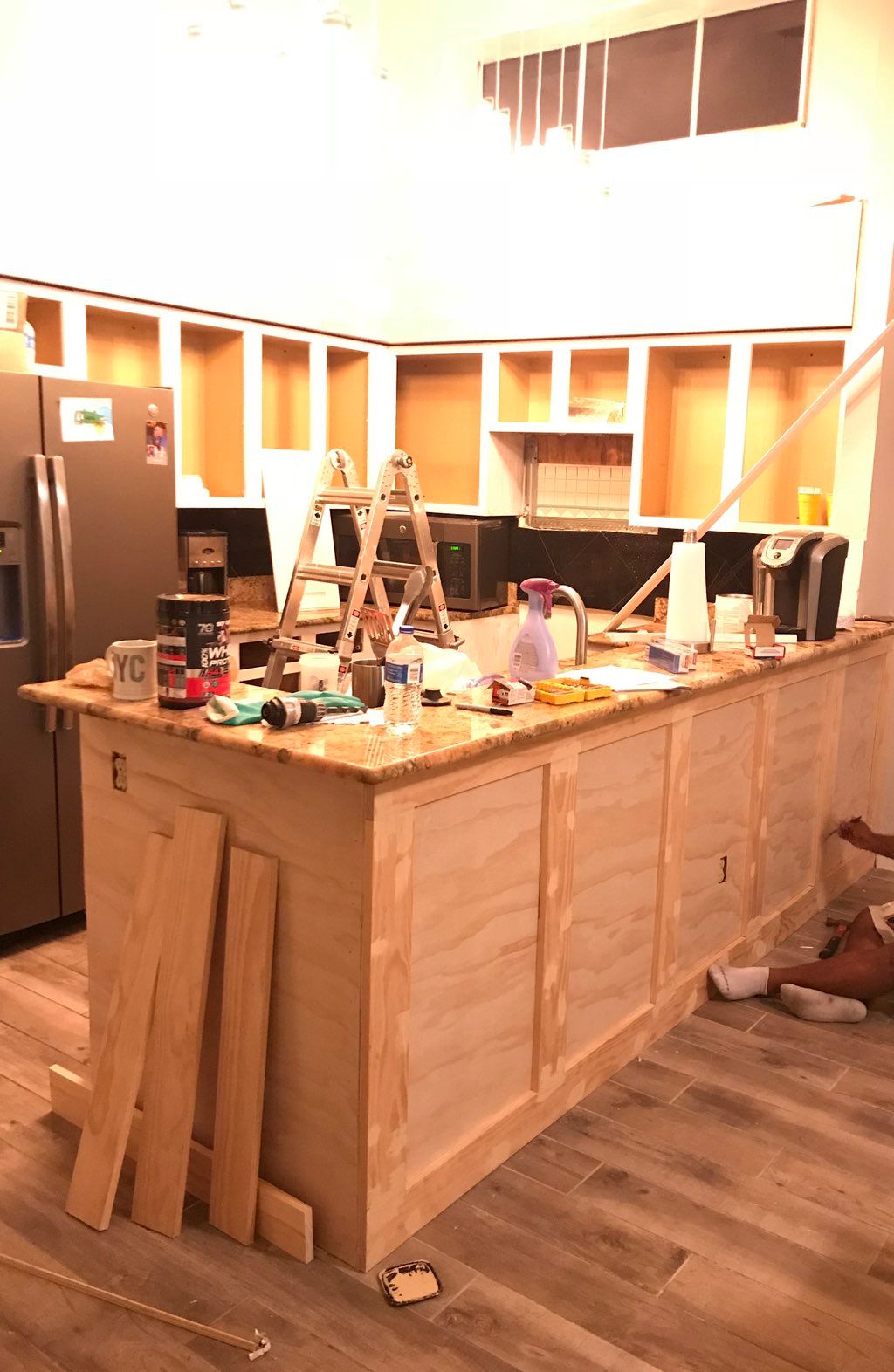 Before Refacing Kitchen Cabinets, Peninsula, addit