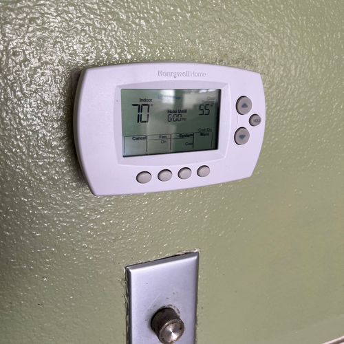 Before I had old analog thermostat and now digital