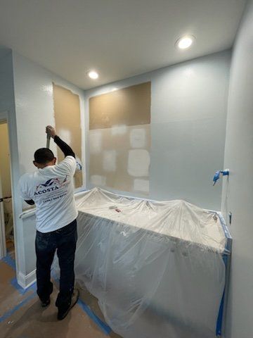 We hired Jose with acosta paint corp 
His team was