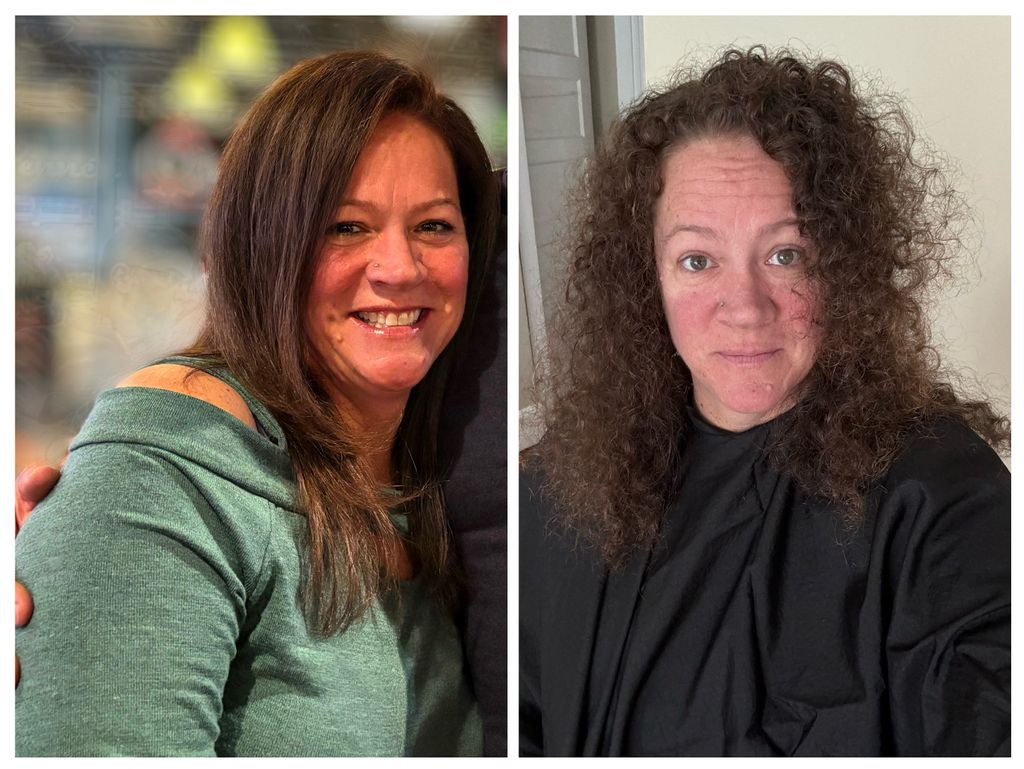 Color gloss and haircut(After&Before)