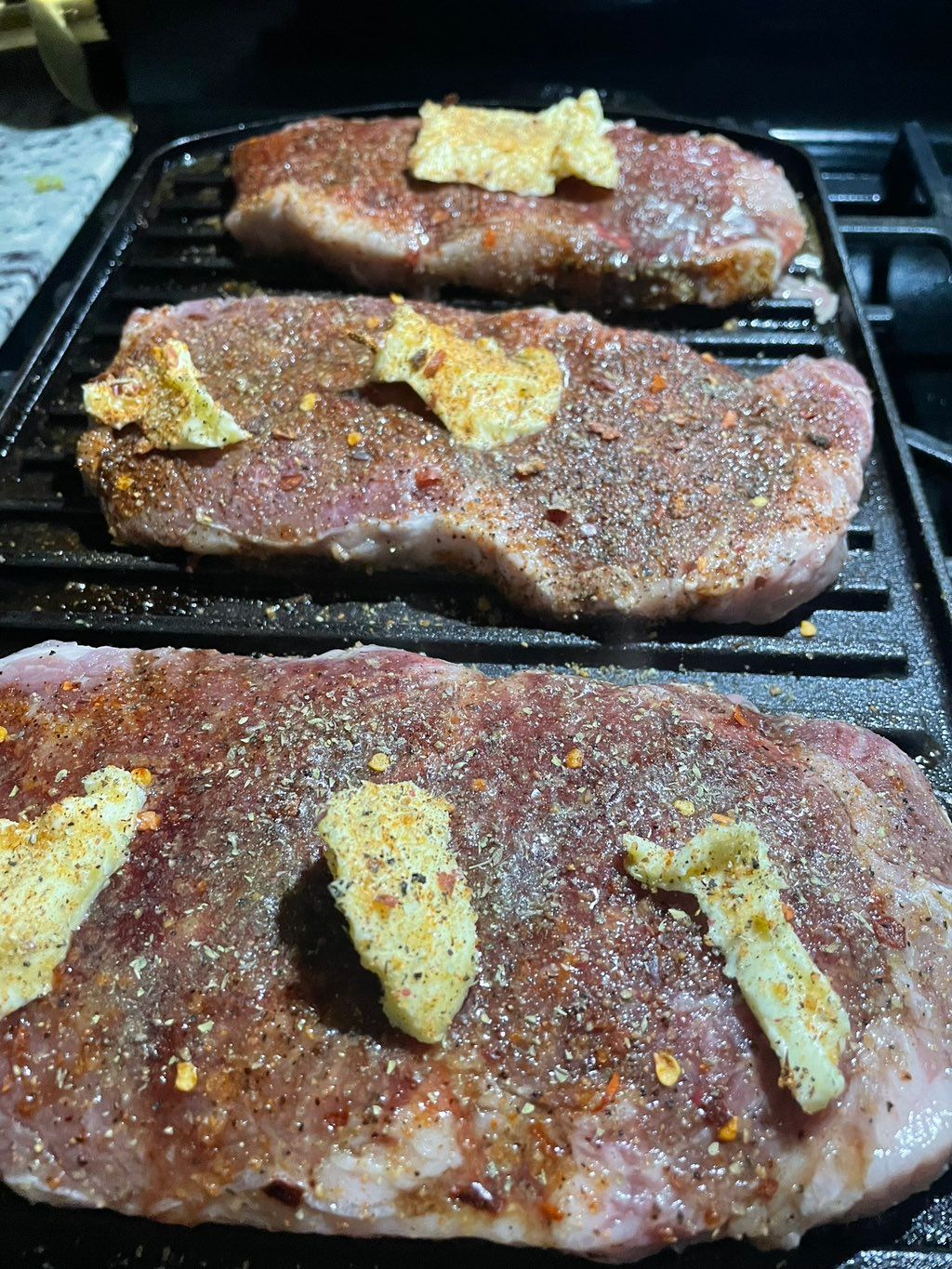 Grilled Steak prep