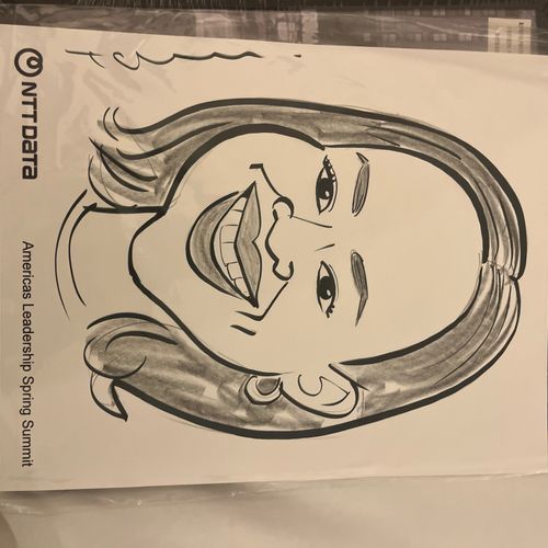 I had the pleasure of hiring Mike, the caricature 