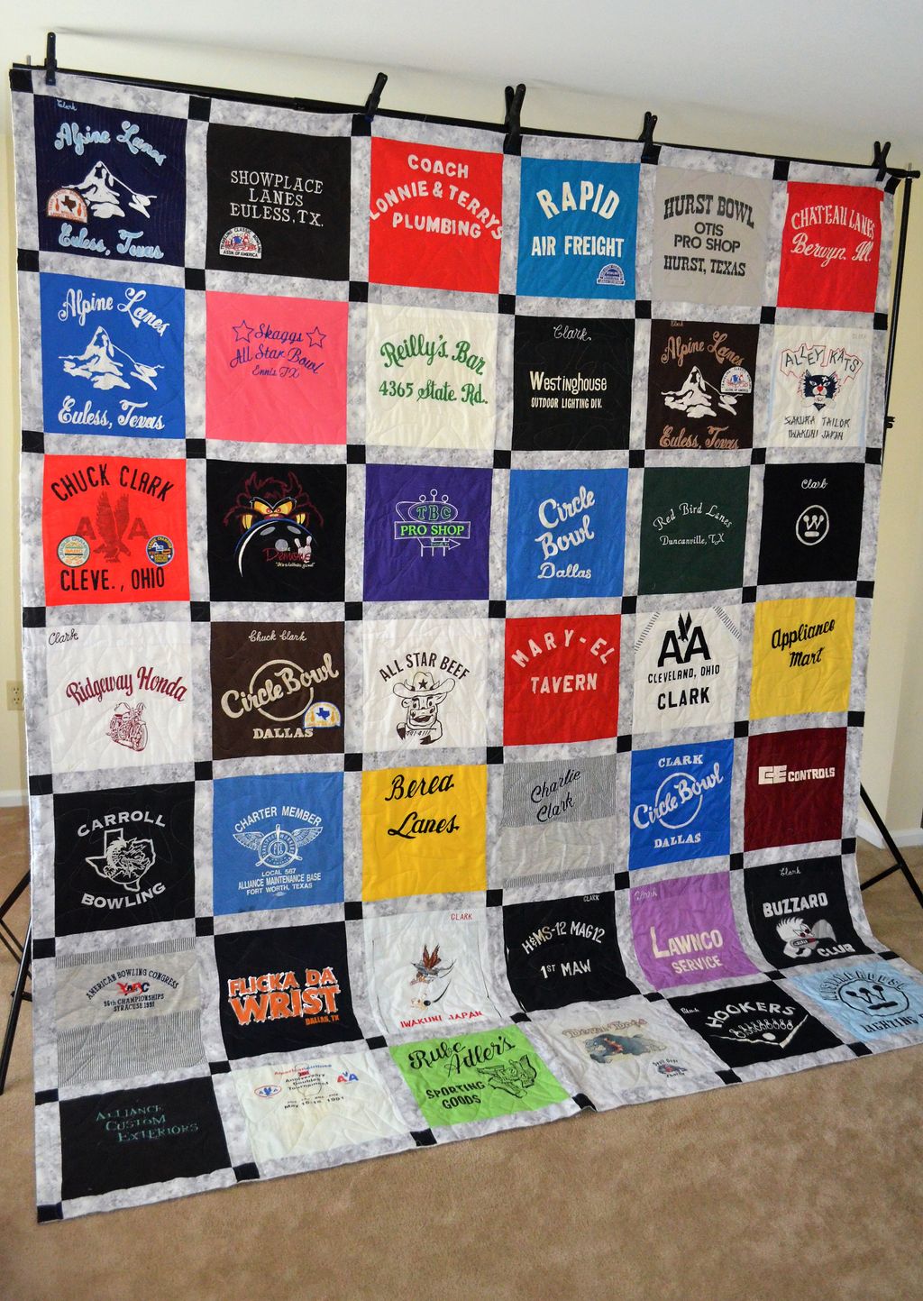 Checkerboard style quilt