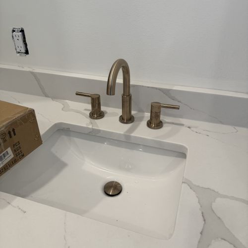 Faucet installation