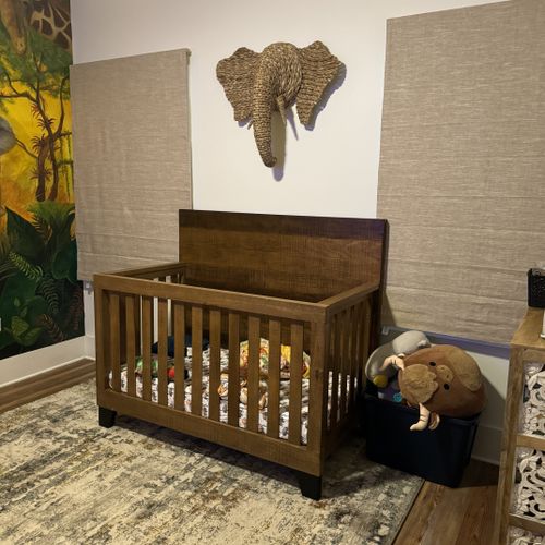 Crib assembly and art hanging