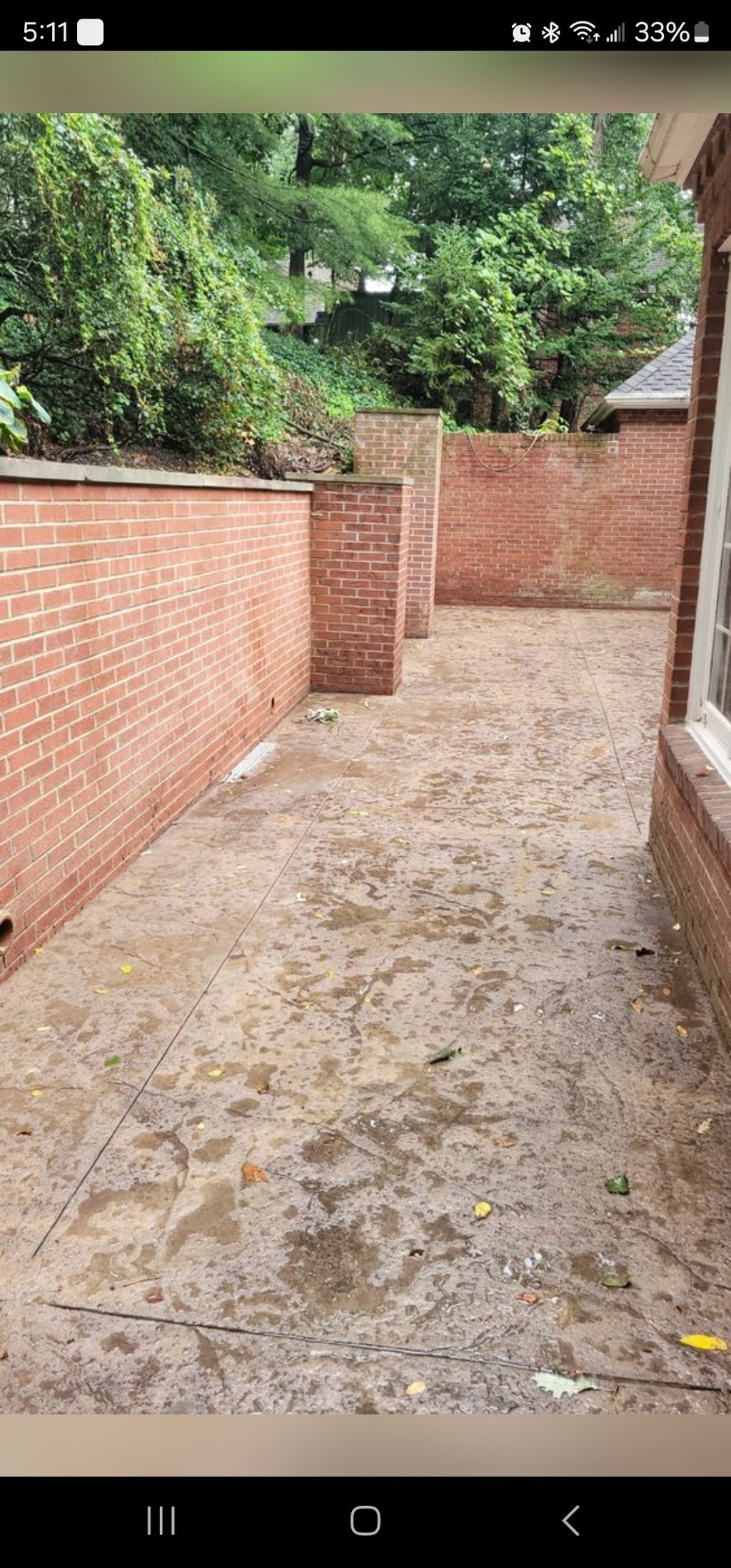Rebuilt Retaining Wall (1 Section)