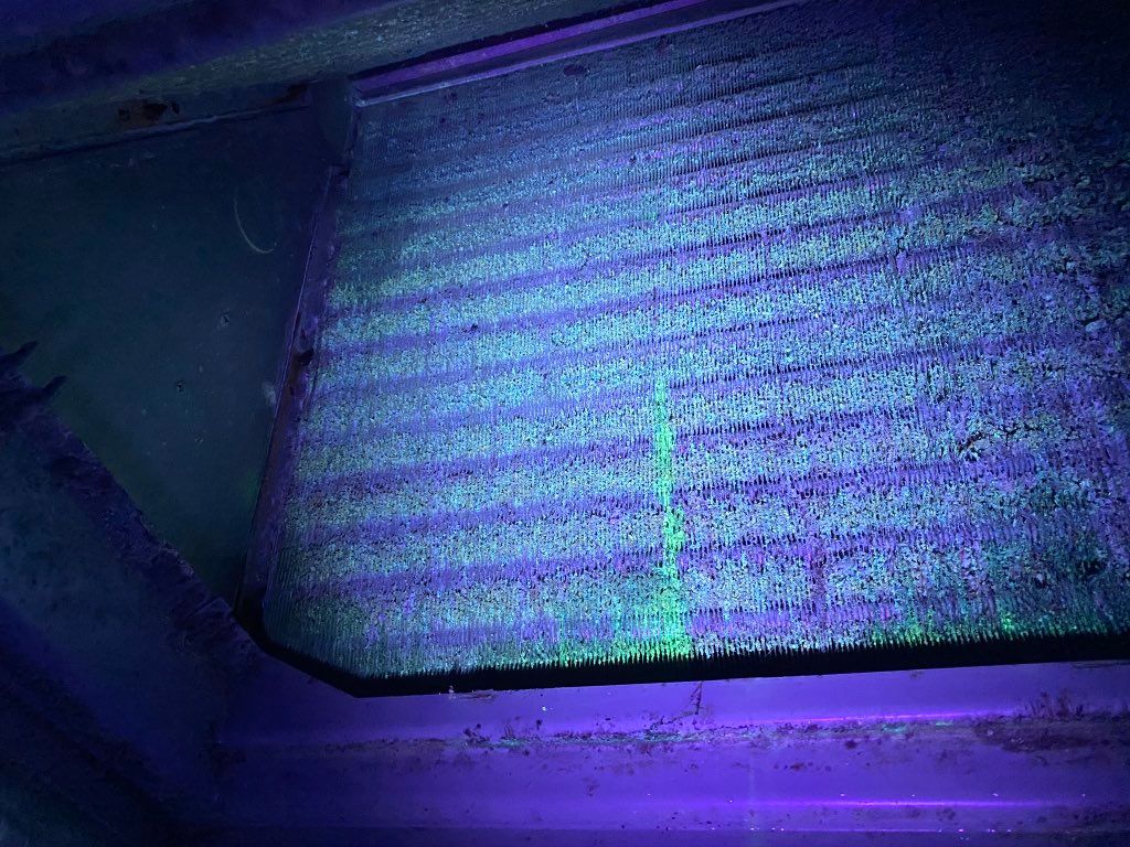 Detecting refrigerant leak in on customer AC unit.
