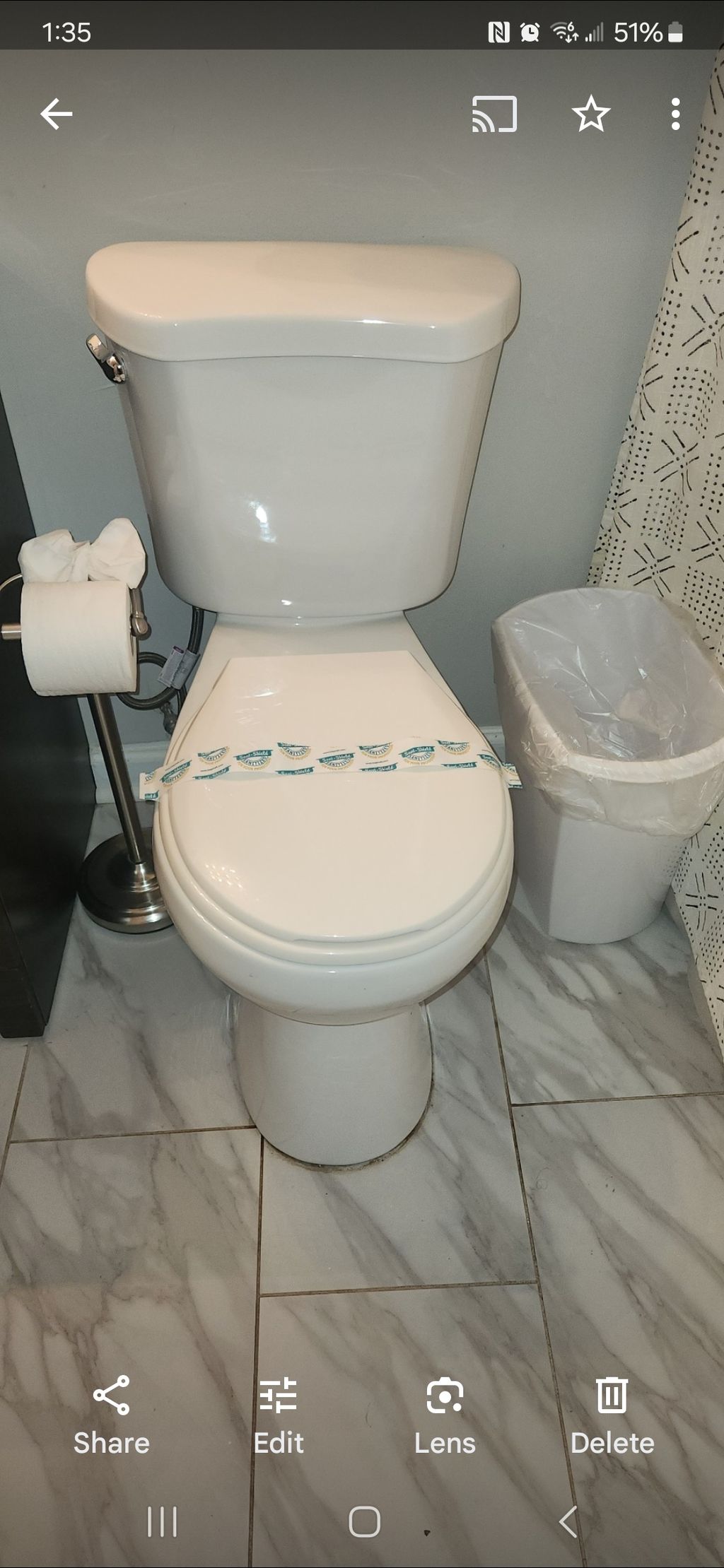 air b and b toilet change out 