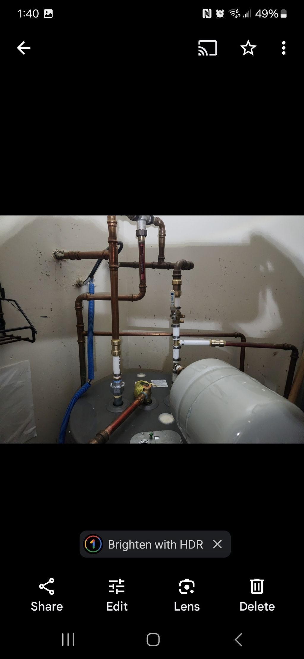 replace after tank blow out