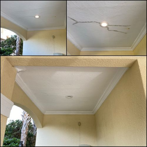 4 story beach house painting crack sealing