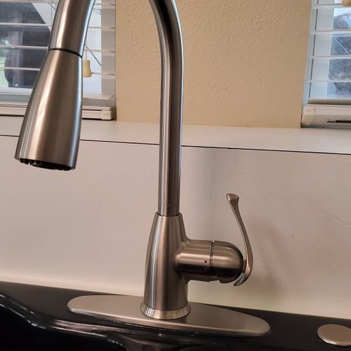Nice work....My kitchen faucet replaced...