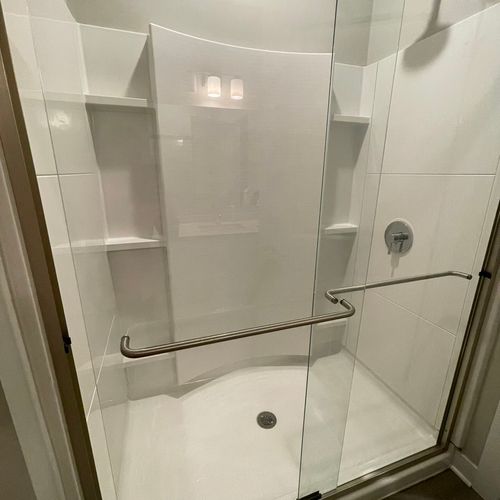 A new shower, deep cleaning.