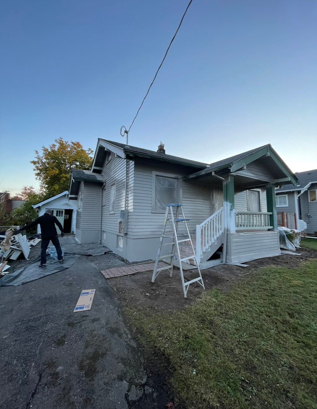 Before photo of exterior painting