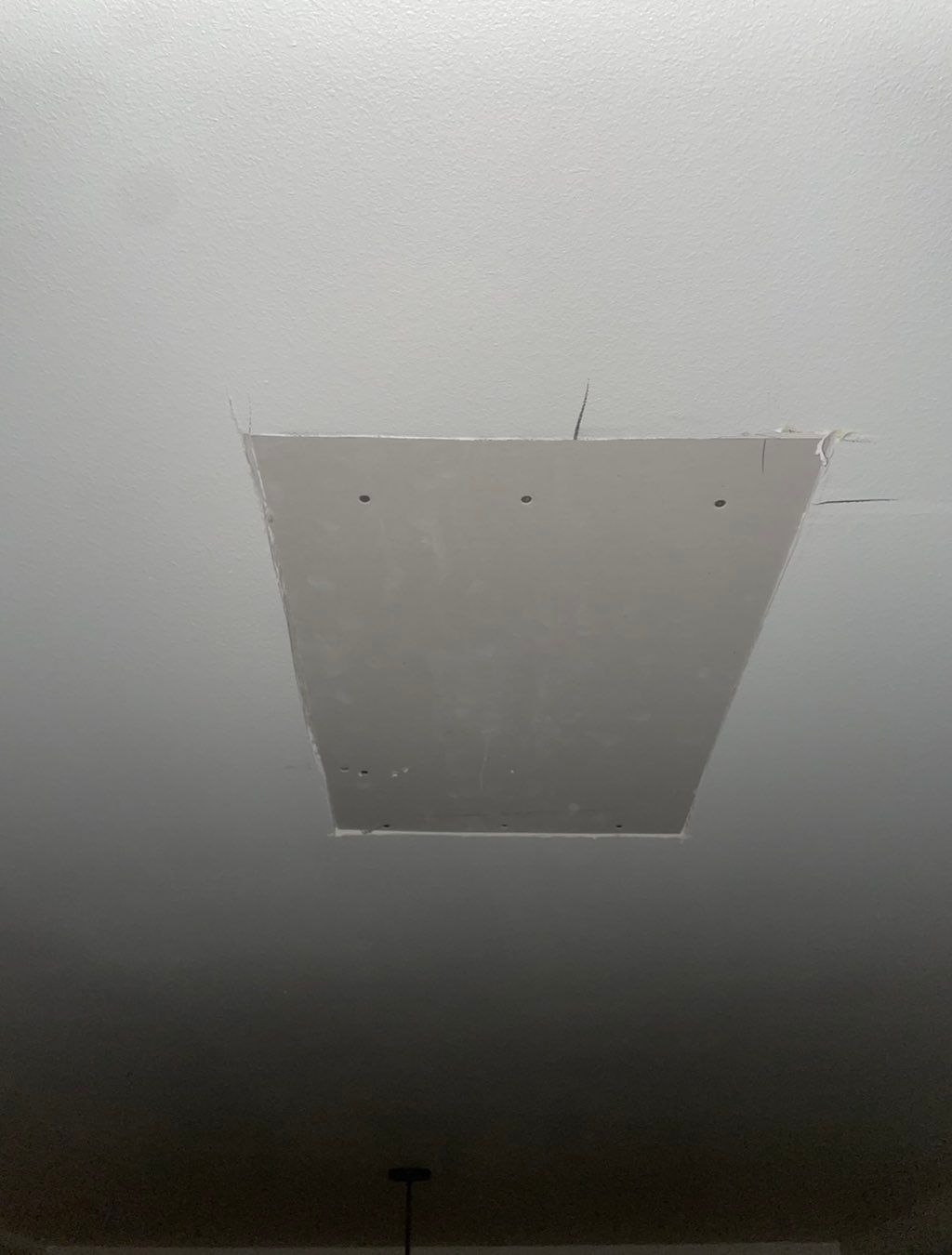 Before photo drywall repair