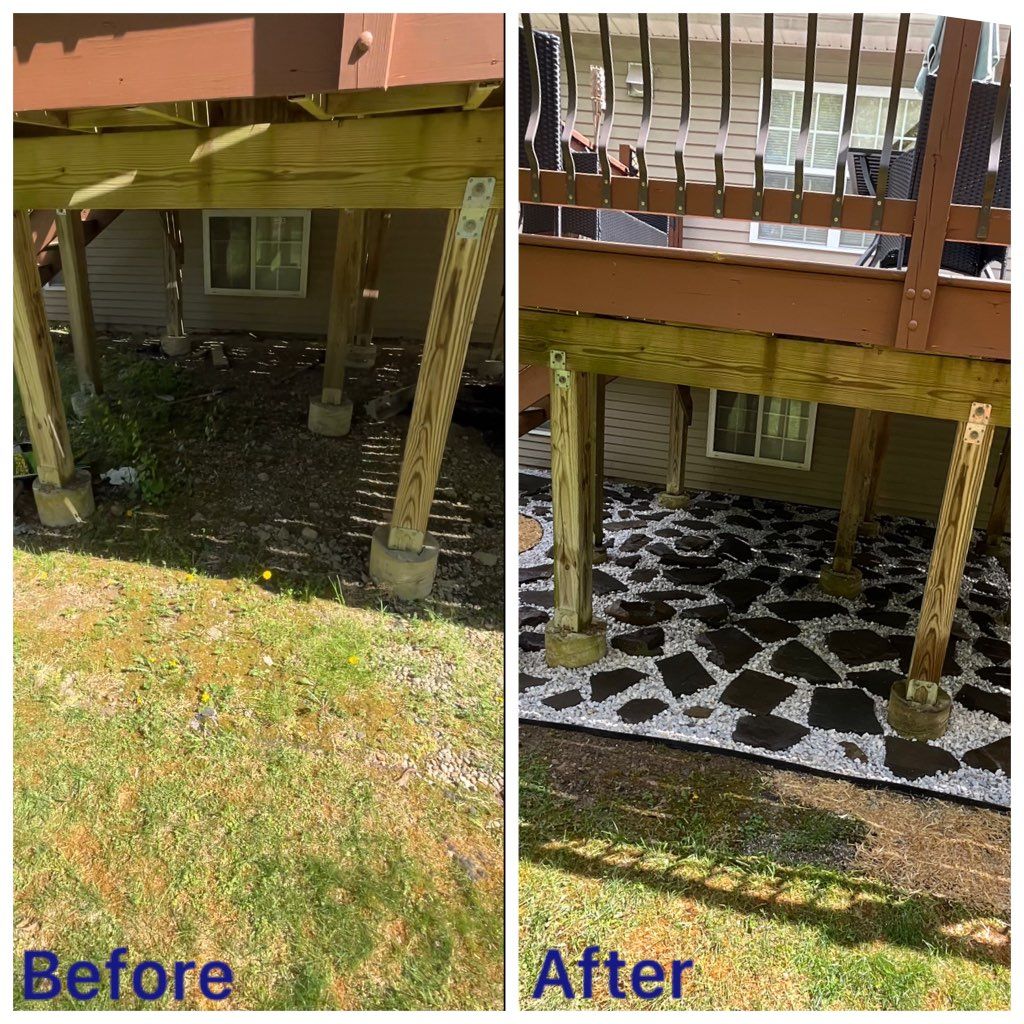 Customer needed to Jazz up under his deck.