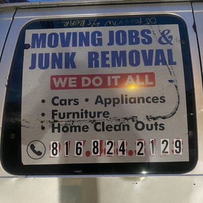 Avatar for MOVING JOBS & JUNK REMOVAL • Cars • Appliances