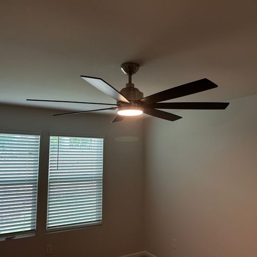 Had two ceiling fans Installed by Kyle. I was very