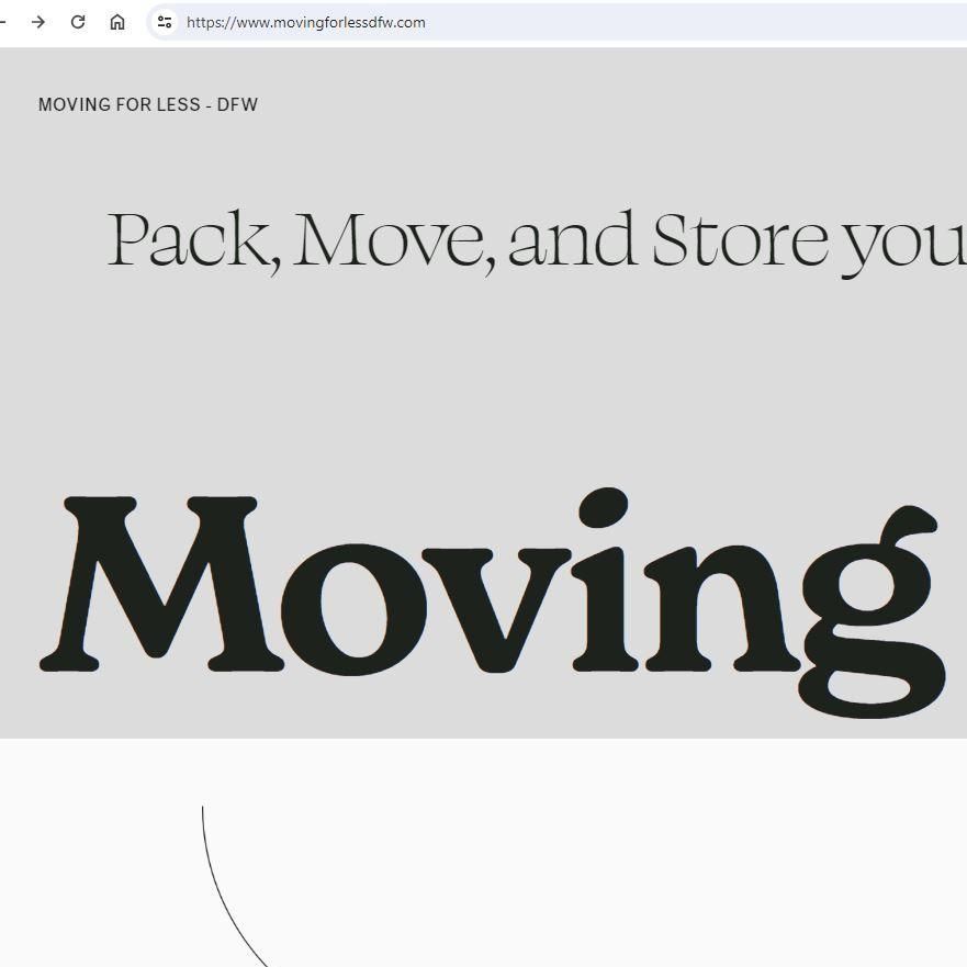 MOVING FOR LESS