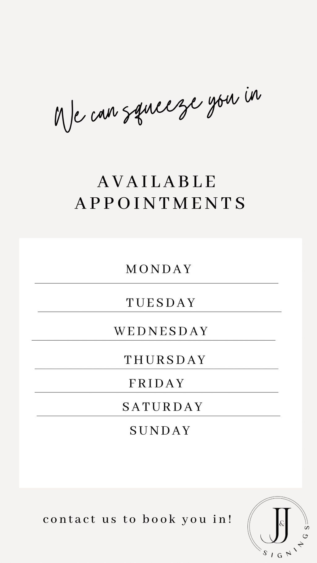 Available 24/7/365