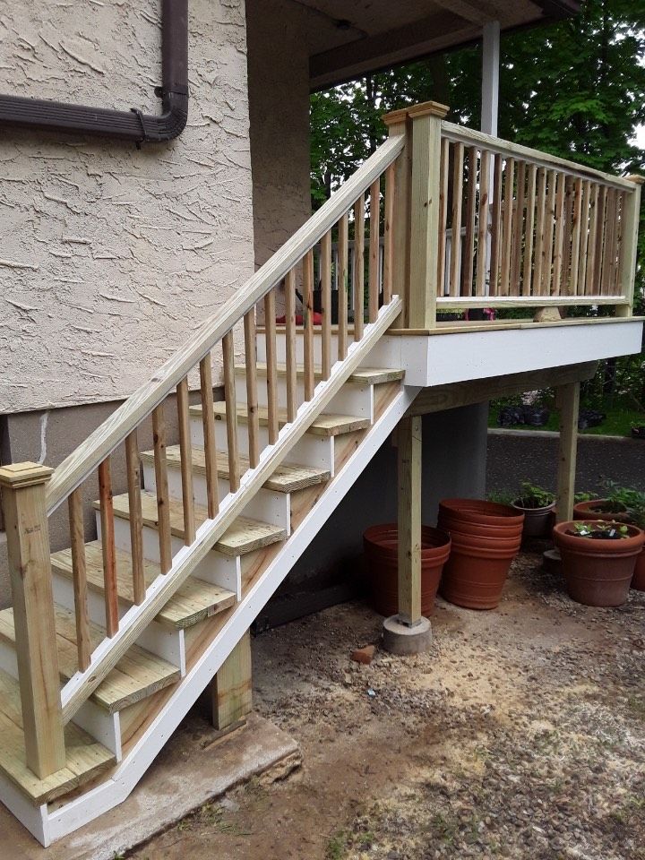 landing and stairs