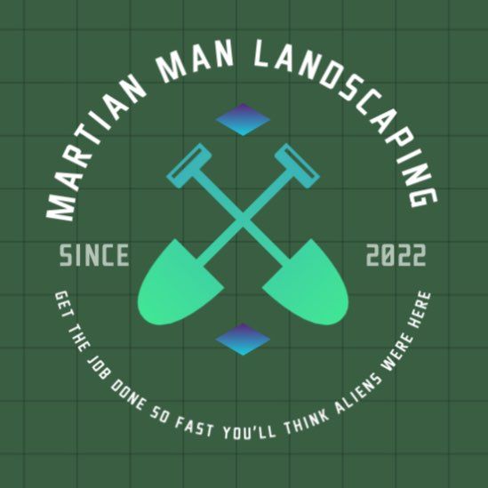 Martian man landscaping