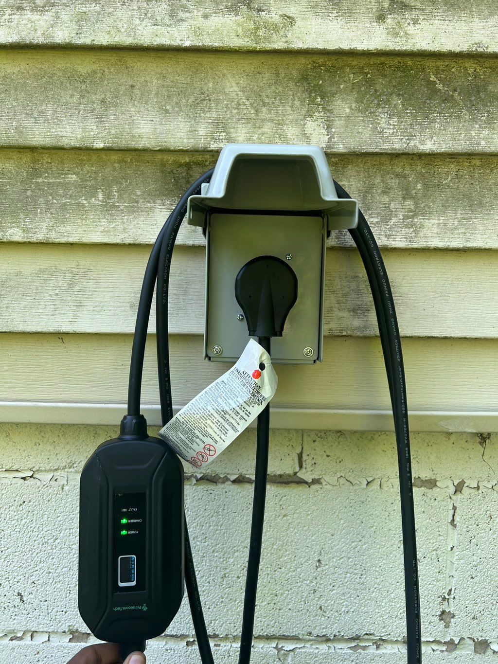 Outdoor EV Outlet install. 