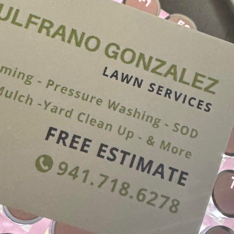 Bulfrano González Lawn Service .