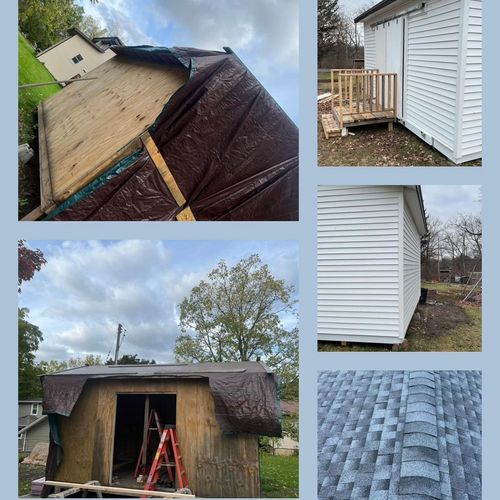 Before & After on Siding, roofing, soffit & fascia