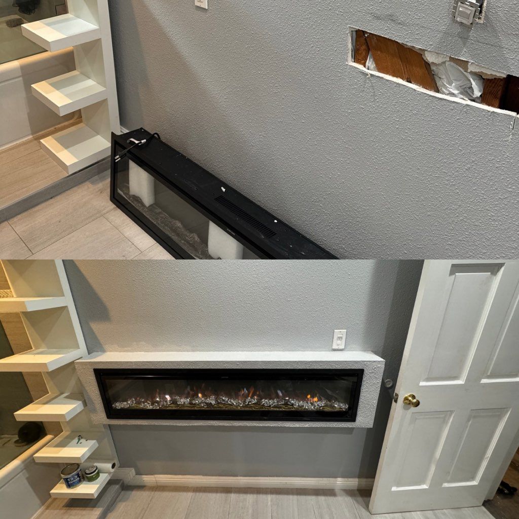 Fireplace building 