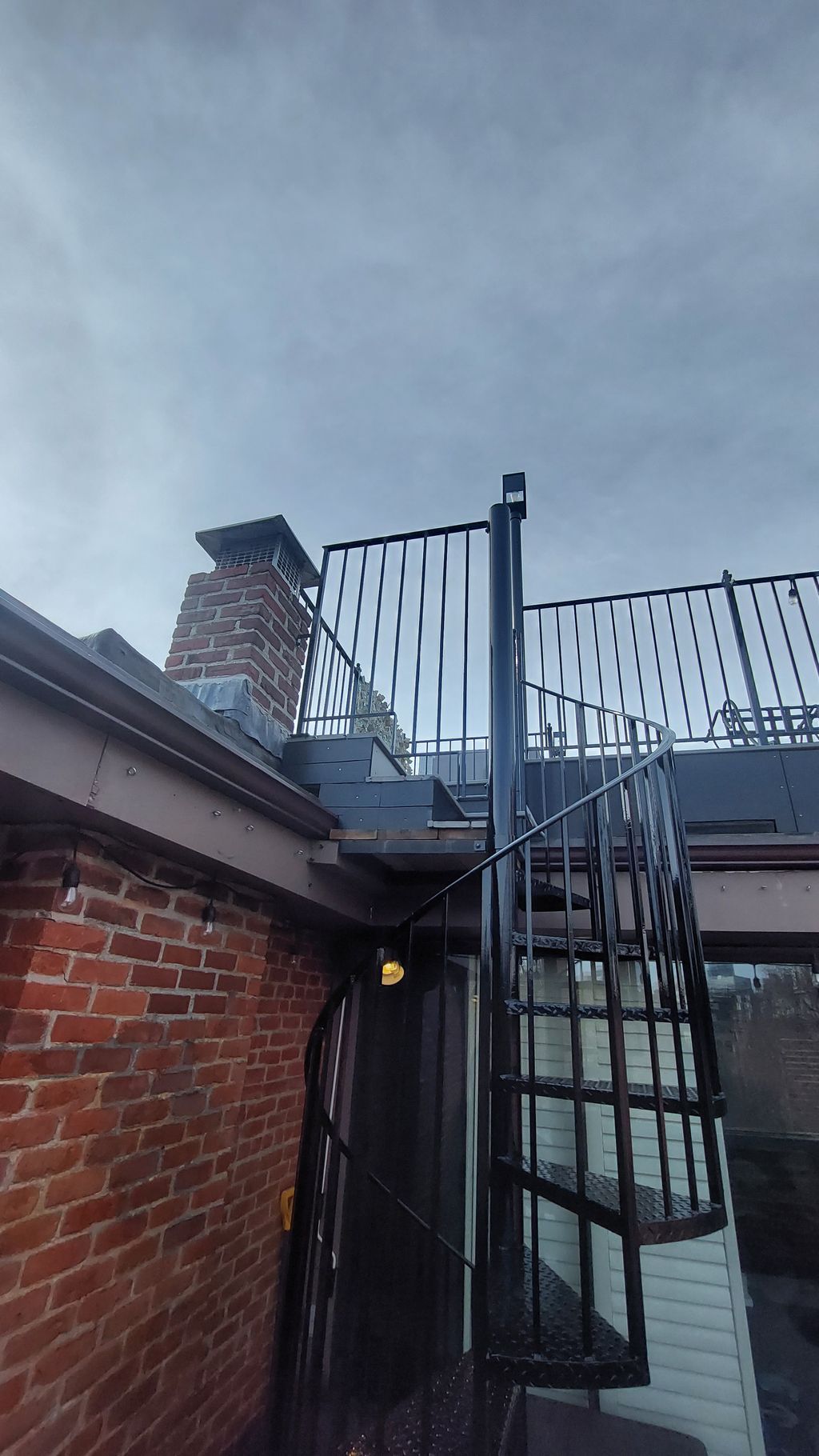 South End Roof Deck & Spiral Stair 