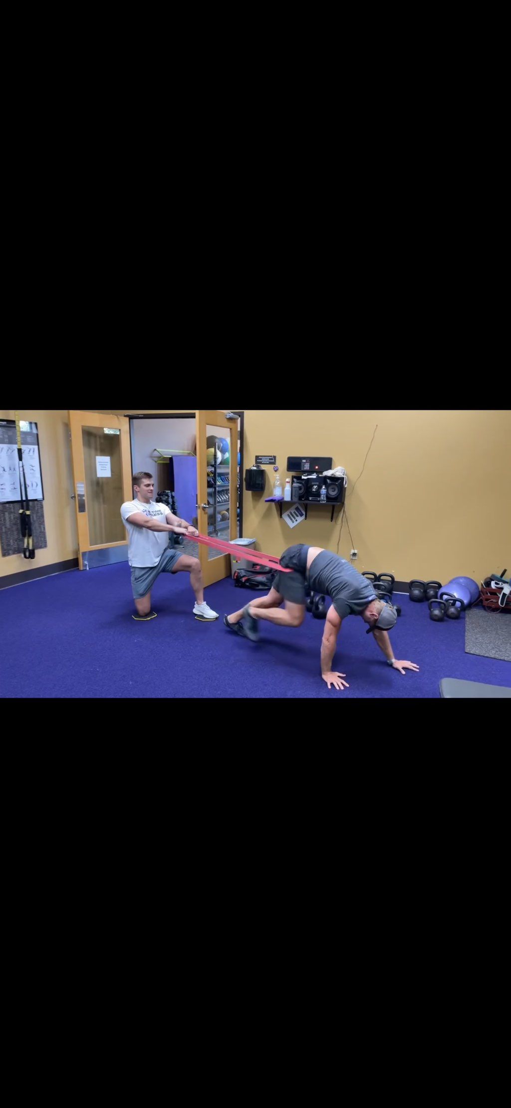 Getting creative with resistance bear crawls for c