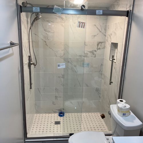 We had two showers done in our house when remodeli